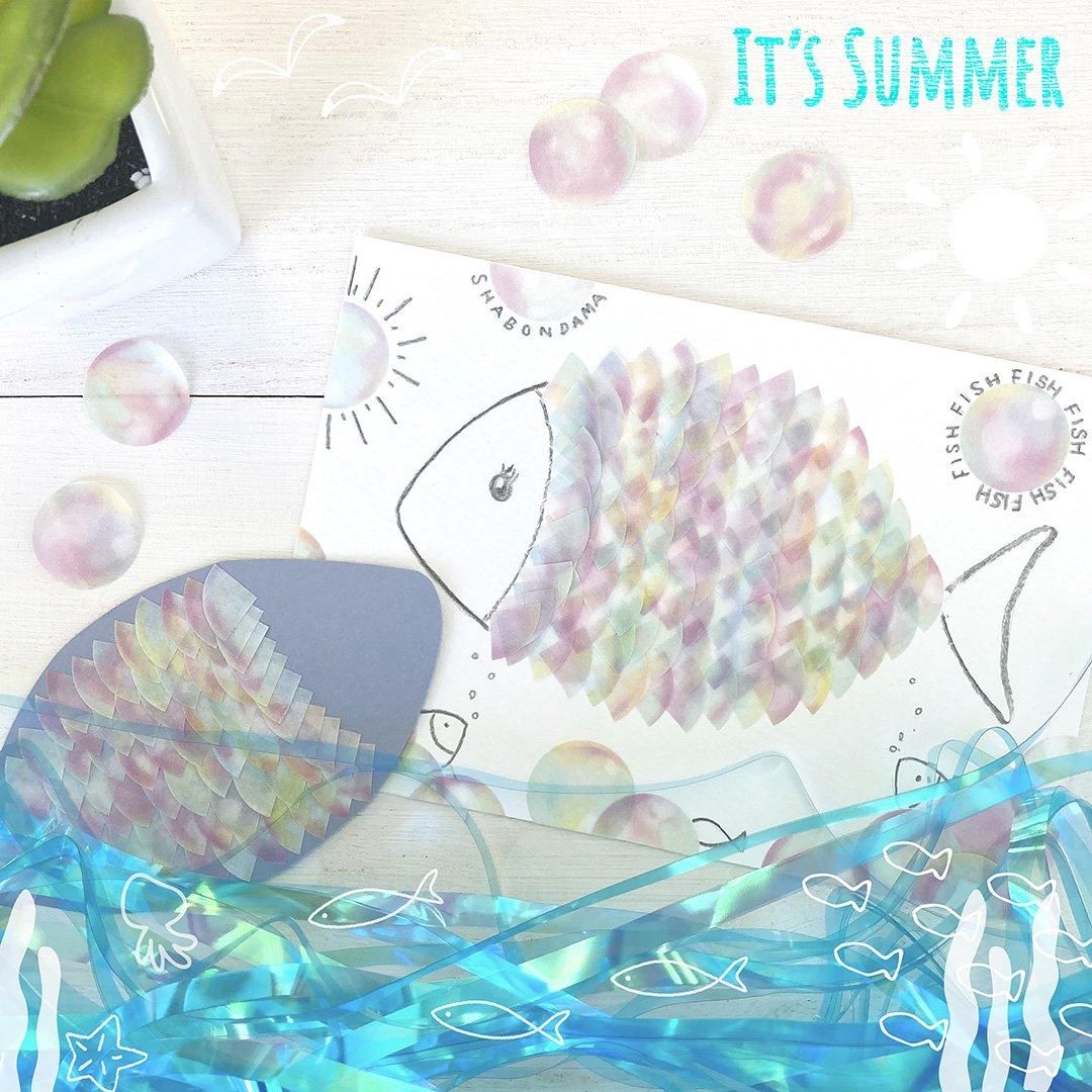 Bande Washi Tape Sticker Rolls - Soap Bubble