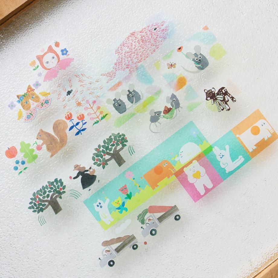 Hyogensha Cozyca Clear Washi Tape - Truck