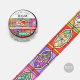 BGM Washi Tape - Stained Glass - Floral Garden