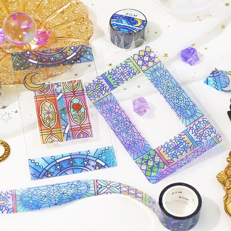 BGM Washi Tape - Stained Glass - Kaleidoscope