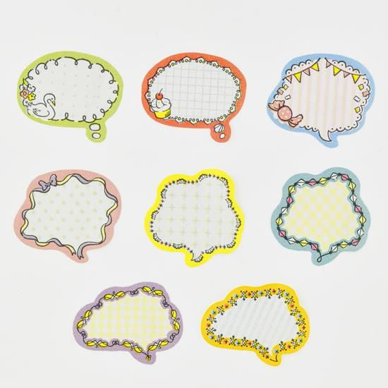 Bande Washi Tape Sticker Rolls - Writable - Speech Bubbles