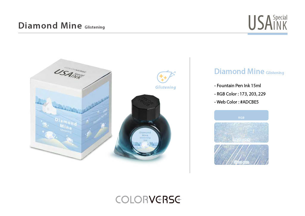 Colorverse USA Diamond Mine (Arkansas) - 15ml Bottled Ink