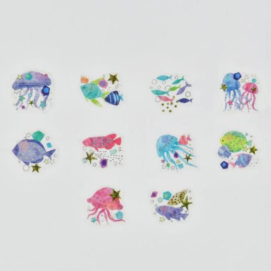 Bande Washi Tape Sticker Rolls - kalo - Sparkle of the Sea