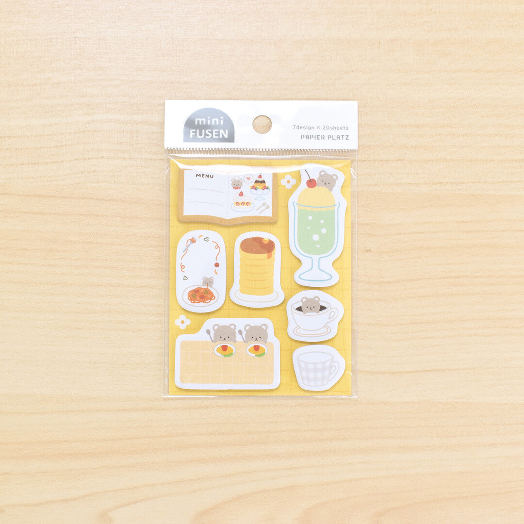 Papier Platz Flake Mini Sticky Notes - Bear's Café