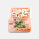 BGM Flake Stickers - Post Office/Botanical Encyclopedia - Red