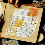 BGM Flake Stickers - Post Office/Botanical Encyclopedia - Yellow