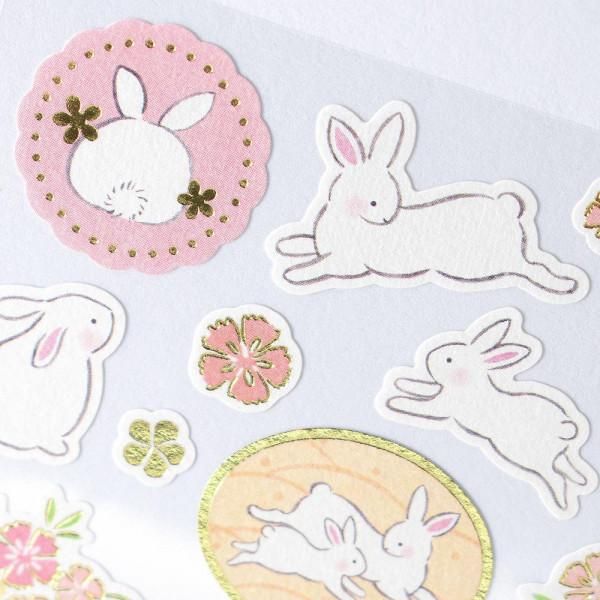 NB Large Japanese Style Sticker - Rabbit