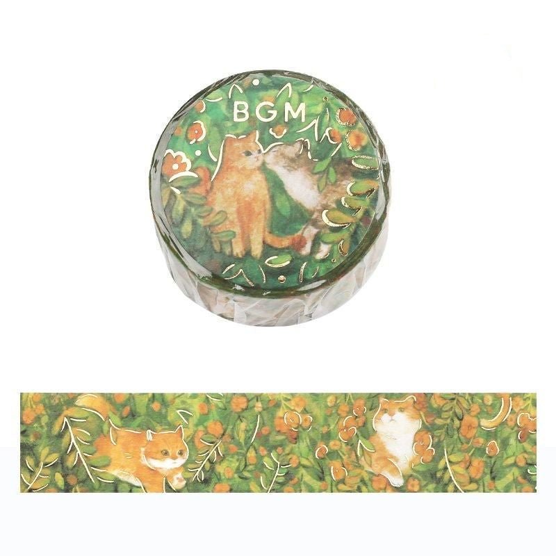 BGM Washi Tape - Flowers & Cats - Find Me