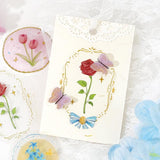 BGM Clear Flake Stickers - Maiden Brooch - Flower