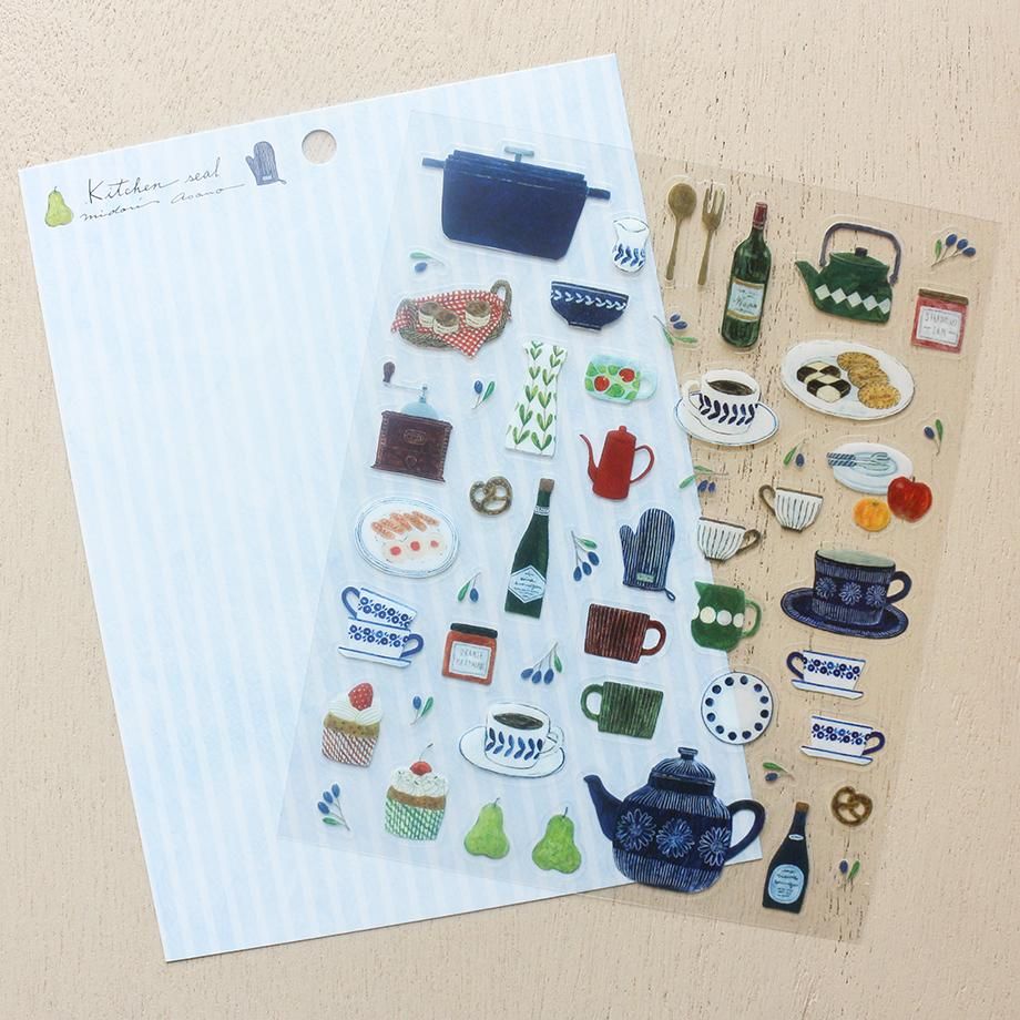 Hyogensha Cozyca Midori Asano Sticker Sheet - Kitchen