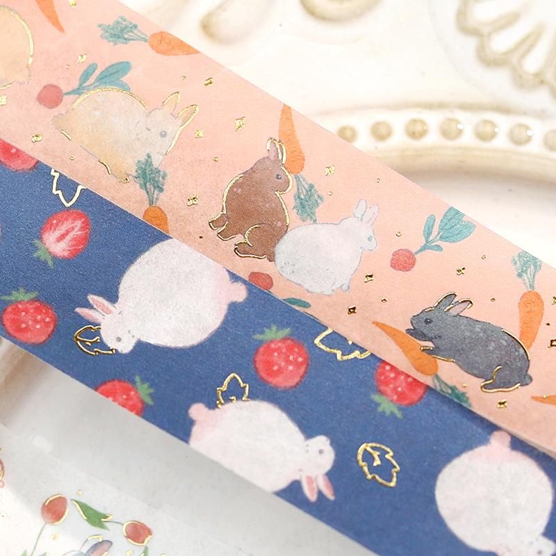 BGM Washi Tape - Rabbit Country - Strawberry Daifuku