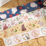 BGM Washi Tape - Rabbit Country - Strawberry Daifuku