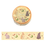 BGM Washi Tape - Rabbit Country - Raspberry