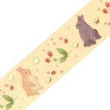 BGM Washi Tape - Rabbit Country - Raspberry