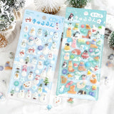 BGM Kyururun Sticker Sheets - Winter Limited - Winter Animals and Snowman