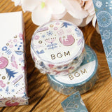 BGM Washi Tape - Flower & Grass Handerchief - Song of the Forest