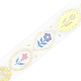 BGM Washi Tape - Flower & Grass Handerchief - Flower Brooch