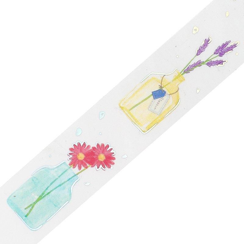 BGM Washi Tape - Clear Tape - Single Flower Vase