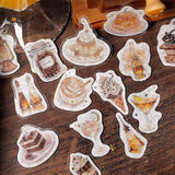 BGM Planner Sticker Flakes - Coffee a la mode - Starry Glow of Dusk