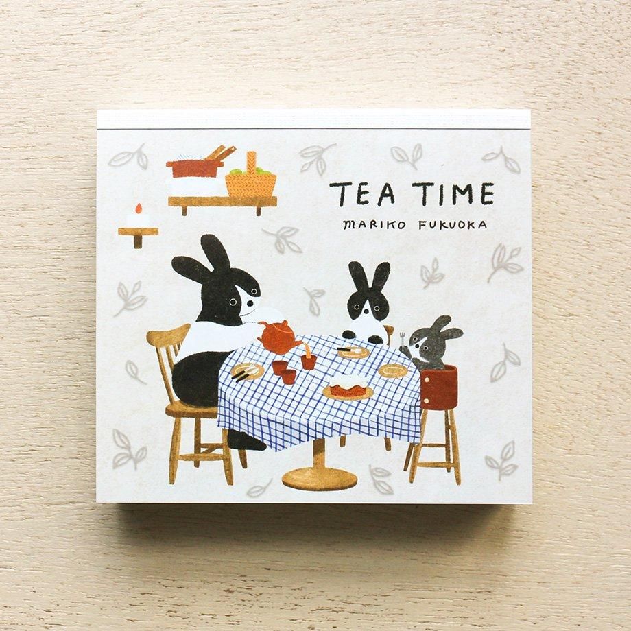 Hyogensha Cozyca Mariko Fukuoka Memo Pad - Tea Time – Atlas Stationers