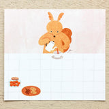 Hyogensha Cozyca Mariko Fukuoka Memo Pad - Tea Time