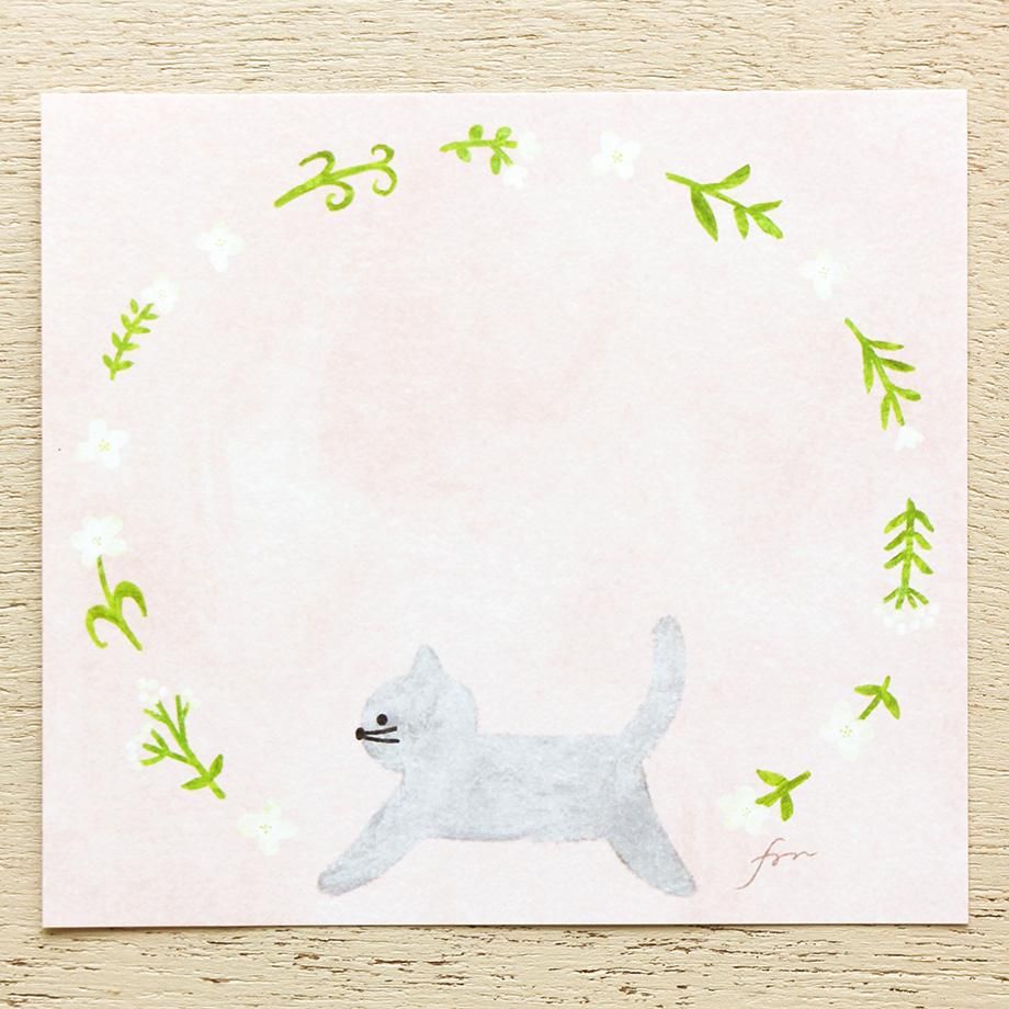 Hyogensha Cozyca Mariko Fukuoka Memo Pad - Meow