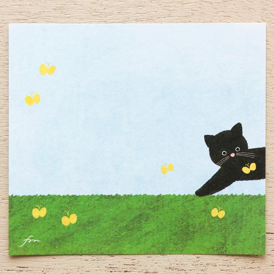Hyogensha Cozyca Mariko Fukuoka Memo Pad - Meow