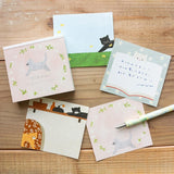 Hyogensha Cozyca Mariko Fukuoka Memo Pad - Meow