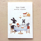 Hyogensha Cozyca Mariko Fukuoka Postcards - Tea Time