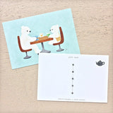 Hyogensha Cozyca Mariko Fukuoka Postcards - Tea Time