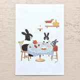 Hyogensha Cozyca Mariko Fukuoka Postcards - Tea Time