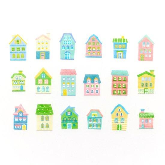 Bande Washi Tape Sticker Rolls - Cute Houses