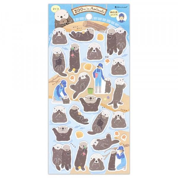 NB Large Sticker - ZOOm in Animals - Sea Otter