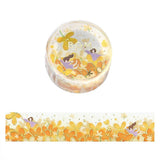 BGM Washi Tape - Foil Stamping - Flower Story - Flower Snowstorm