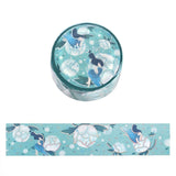 BGM Washi Tape - Foil Stamping - Flower Story - Blue Dream