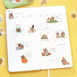 BGM Planner Sticker Flakes - Capybaras Galore