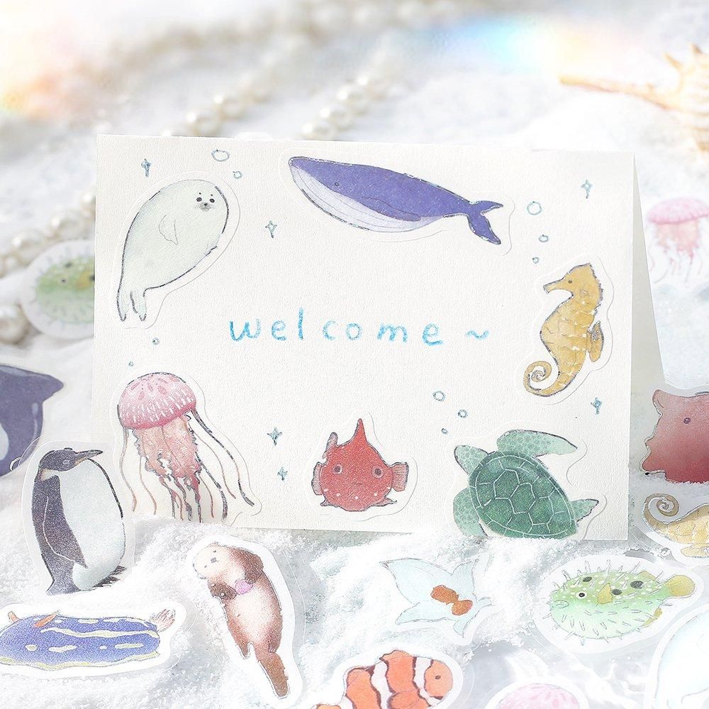 BGM Planner Sticker Flakes - Full of Sea Life