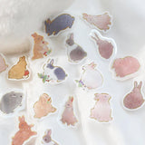 BGM Planner Sticker Flakes - There are Lots of Rabbits
