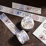 BGM Washi Tape - World Café Travel - Stamp