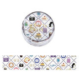 BGM Washi Tape - World Café Travel - Mini Pattern