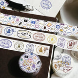 BGM Washi Tape - World Café Travel - Mini Pattern