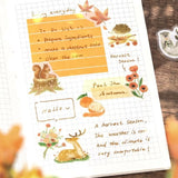 BGM Planner Sticker Flakes - Warm Forest - Yellow