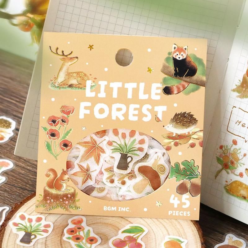 BGM Planner Sticker Flakes - Warm Forest - Yellow