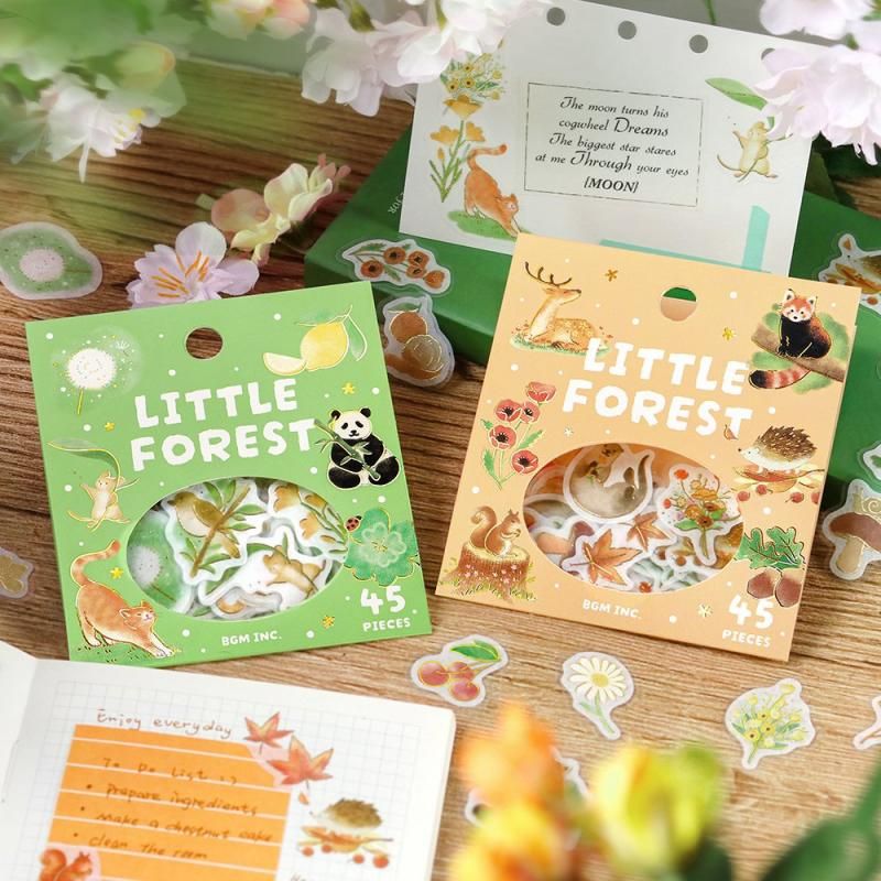 BGM Planner Sticker Flakes - Warm Forest - Yellow