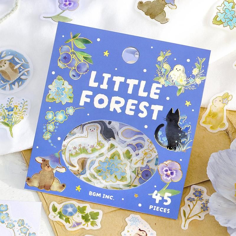 BGM Planner Sticker Flakes - Warm Forest - Blue