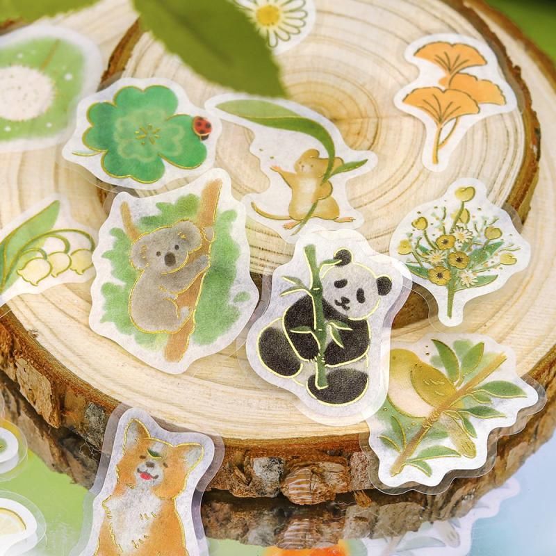 BGM Planner Sticker Flakes - Warm Forest - Green