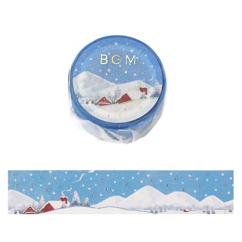 BGM Washi Tape - Dreamy Scenery - Snow Country