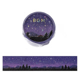 BGM Washi Tape - Dreamy Scenery - Starry Sky