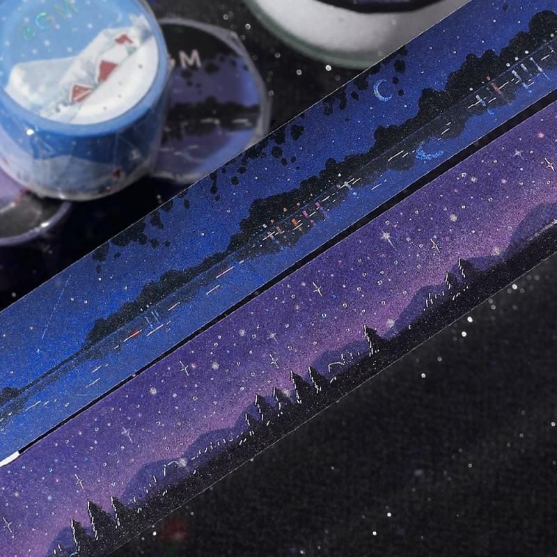 BGM Washi Tape - Dreamy Scenery - Starry Sky
