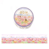 BGM Washi Tape - Dreamy Scenery - Flower Garden